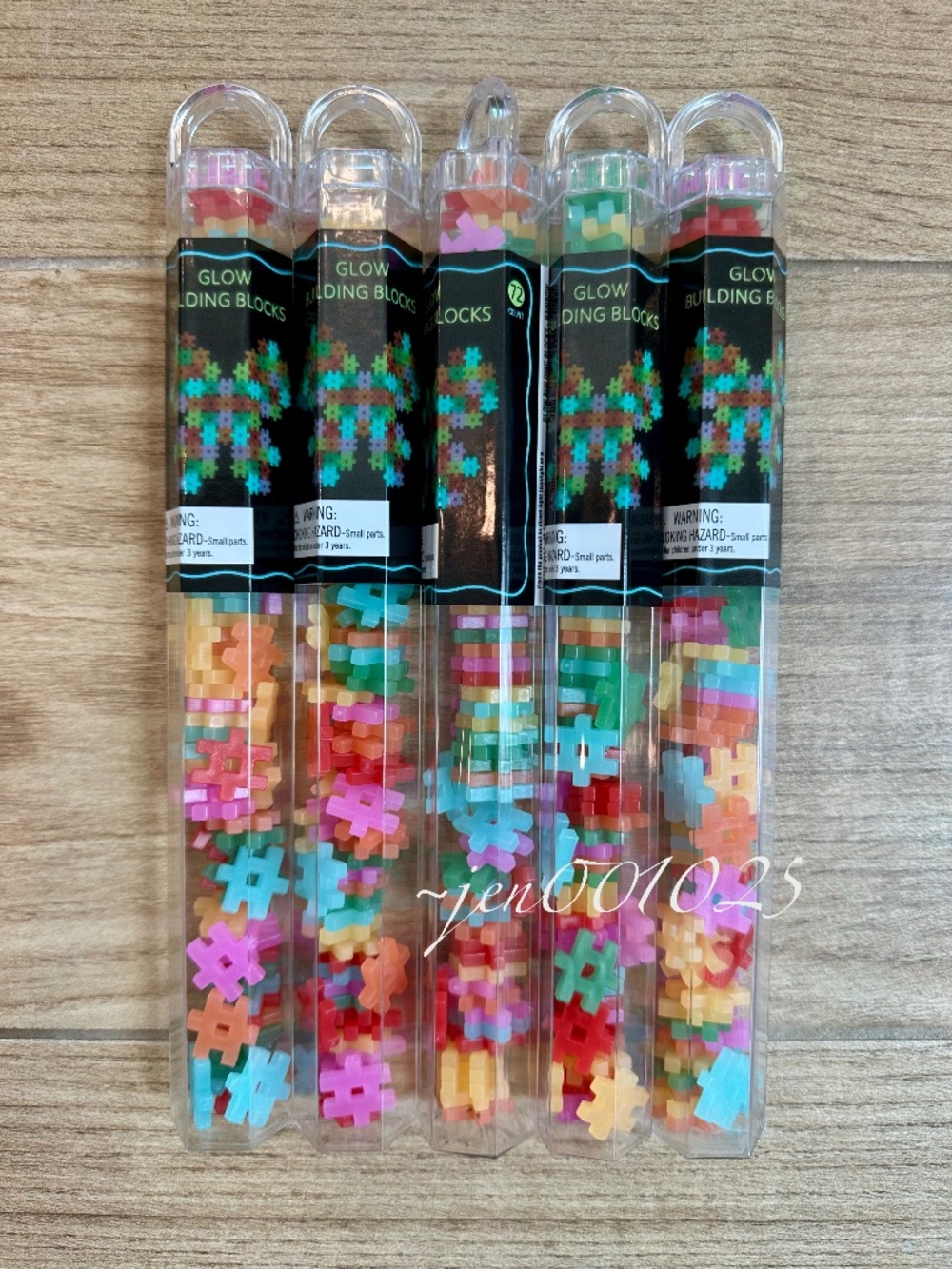 5 Sets Target Hashtag Building Blocks Multicolor Glow in the Dark